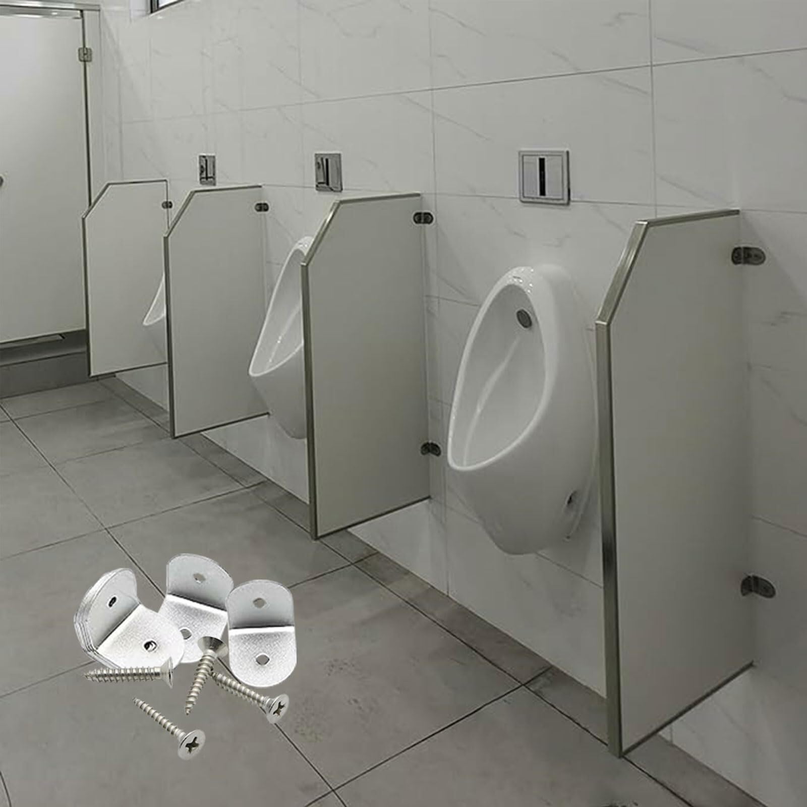 Cloison de toilette murale de prestige en verre noir 40 x 90 cm