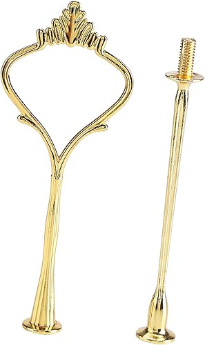 Miniatura 5 de Soporte de placa de pastel de varios niveles para bandeja de cupcakes para tartas, soporte de montaje de platos de frutas (corona de 2 niveles