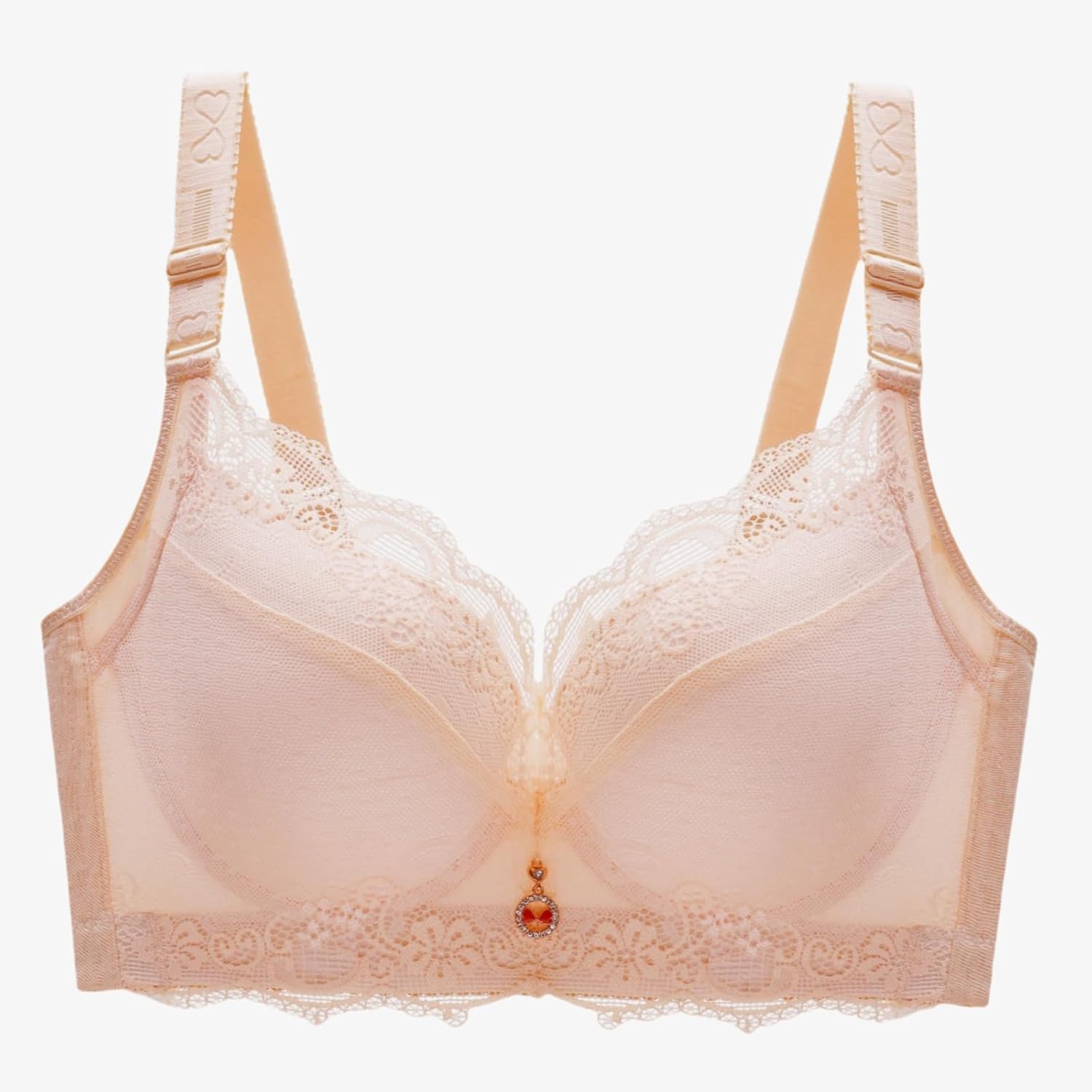 Women Push Up Bra Plus Size Lace Underwire Soft Padding Lift Up Bra - Image 4