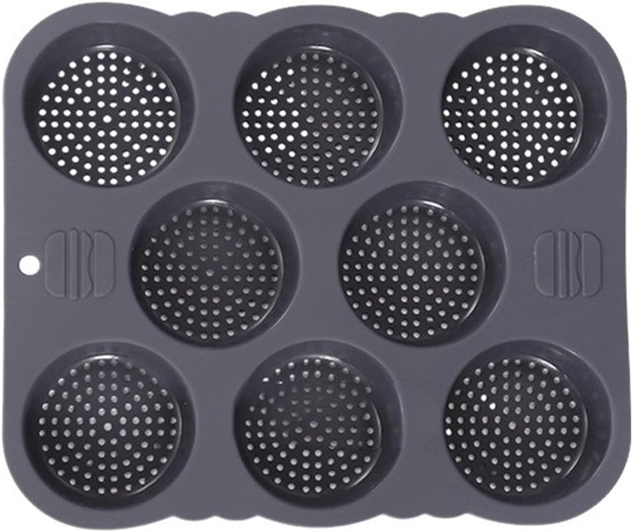 Hamburger Bun Mold Silicone Bread Loaf Pan Baking Forms Burger Buns Sandwich Tray(12cups round)