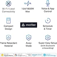 Vista 2 de TP-Link Tapo Matter Enchufe Inteligente Mini Compatible, Diseño Compacto, 15A/1800W Máximo, Configuración Súper Fácil, Funciona con Apple Home