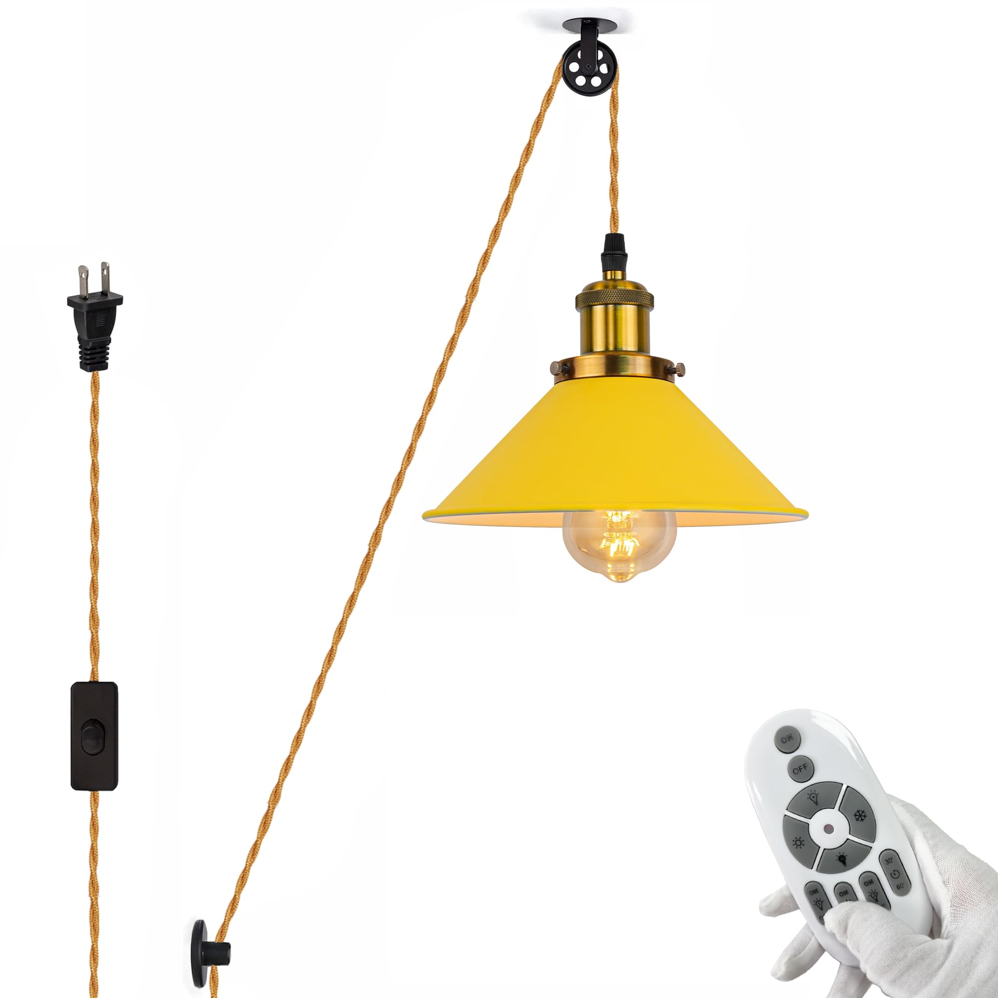 Amazon.co.jp : SKIVTGLAMP 1灯 コンセント式 ペンダントライト 工事