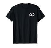 Small Infinity Mountain Minimalist Outdoors Icon Art Logo T-Shirt