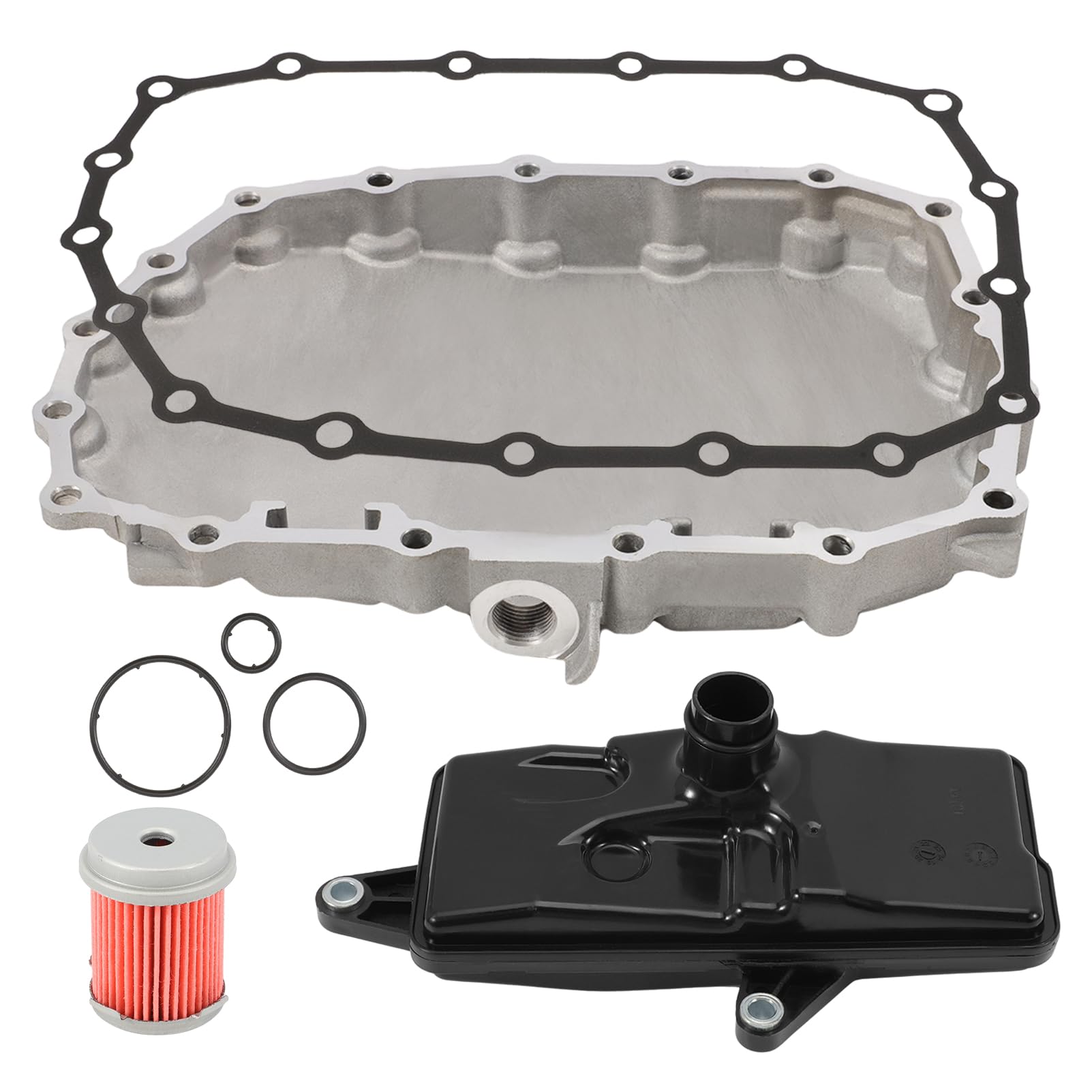 Transmission Oil Pan & Auto Transmission Filter & Pan Gasket Kit with Drain Plug for Honda Civic 1.5L 1.8L 2.0L L4 2014-2019 21814-5T0-000 25420-5T0-
