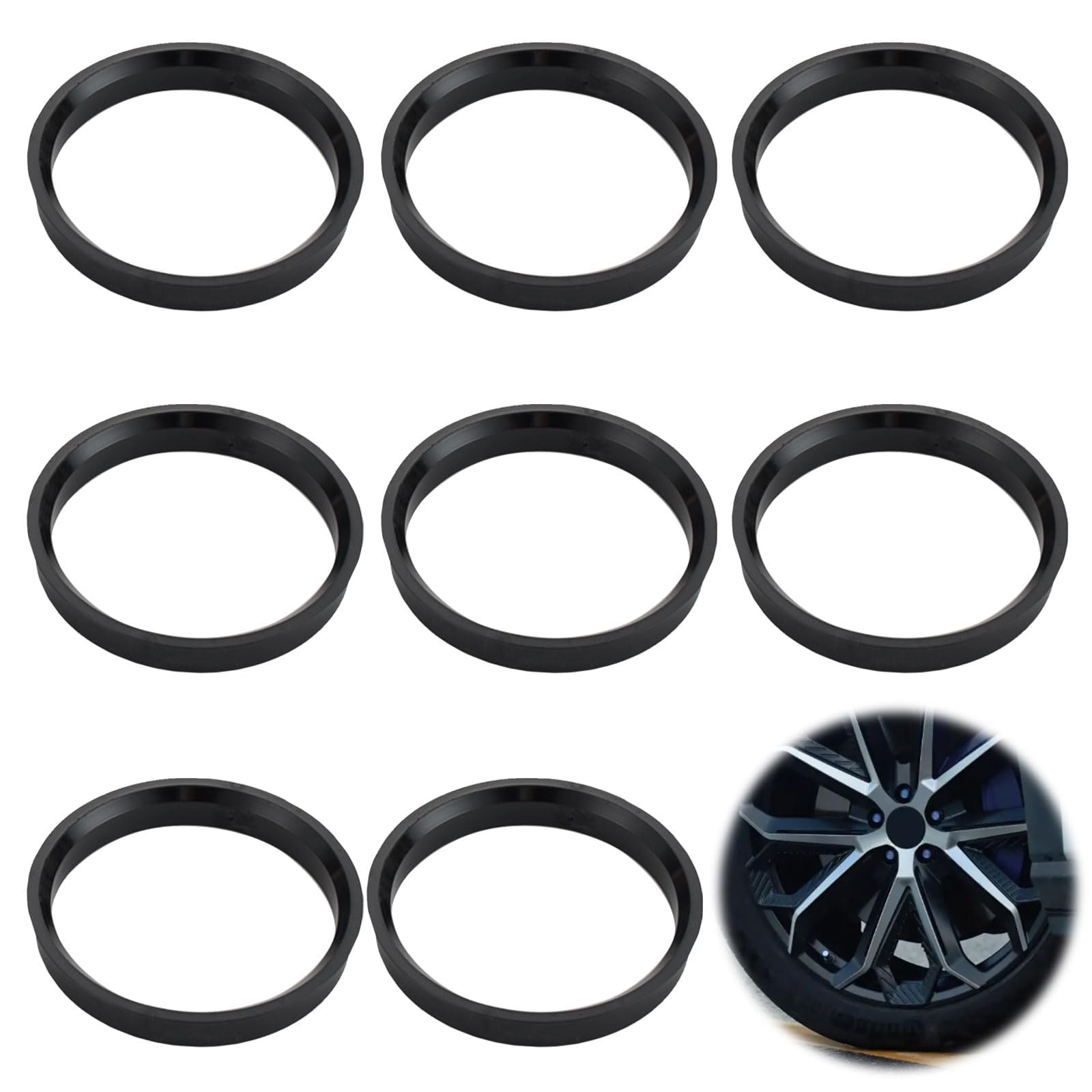 Anelli Centraggio Alluminio 66,6-57,1 Mm - 4 Pezzi Per Audi, Mercedes, VW, Seat, Skoda | Doo Engy - Foto 13