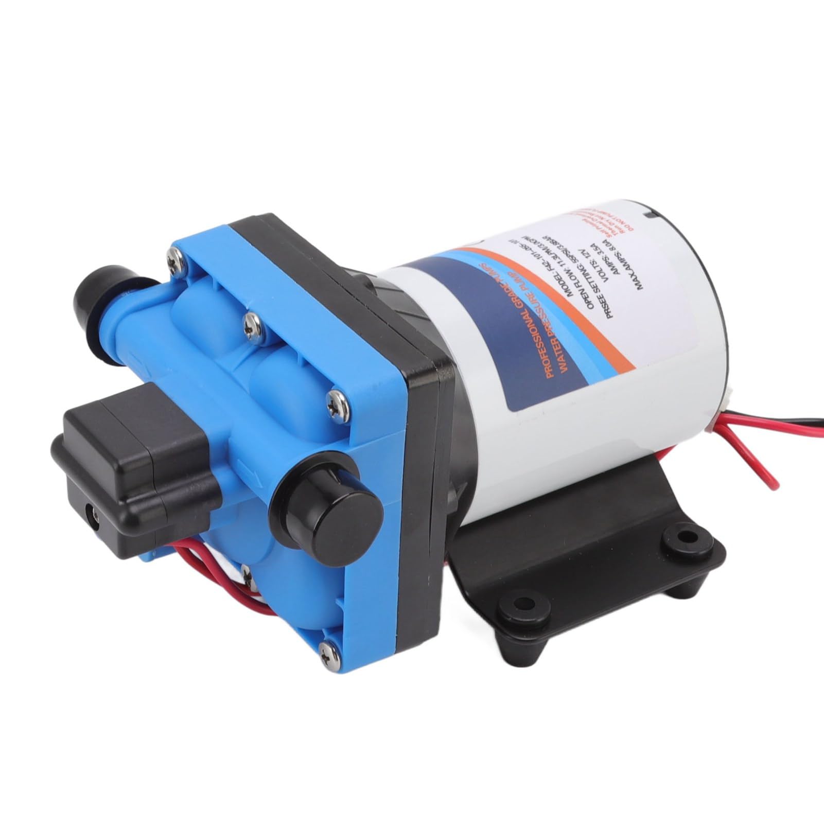 Eujgoov Bomba de Agua para Vehículos Recreativos de 12 V, Bomba de Agua para Vehículos Recreativos con Placa de Hierro, Bomba de Agua para Vehículos Recreativos de 12 V, Rosca Externa