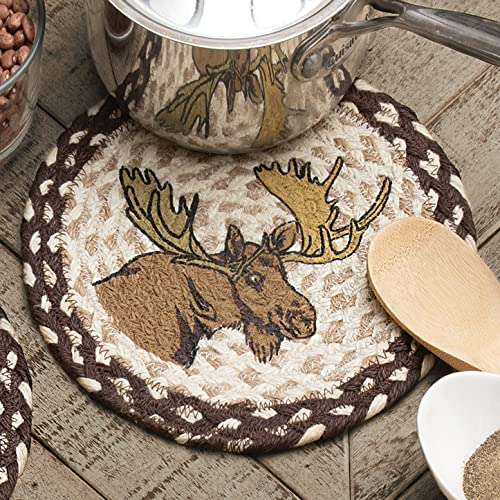 Bashful Moose Jute Trivet