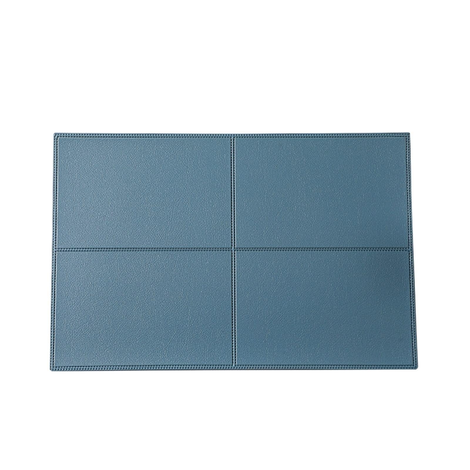 Tischsets Platzsets Winter 6er Set, Table Mat Blue 45x30cm Rechteckig, Einfarbig PVC