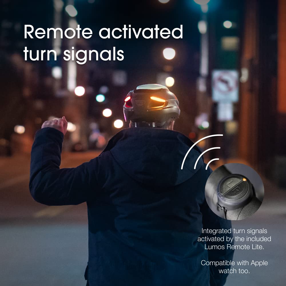 Lumos Ultra Smart Bike Helmet | Customizable Front and Back LED Lights with Turn Signals | Road Bicycle Helmets for Adults: Men, Women (Without MIPS)