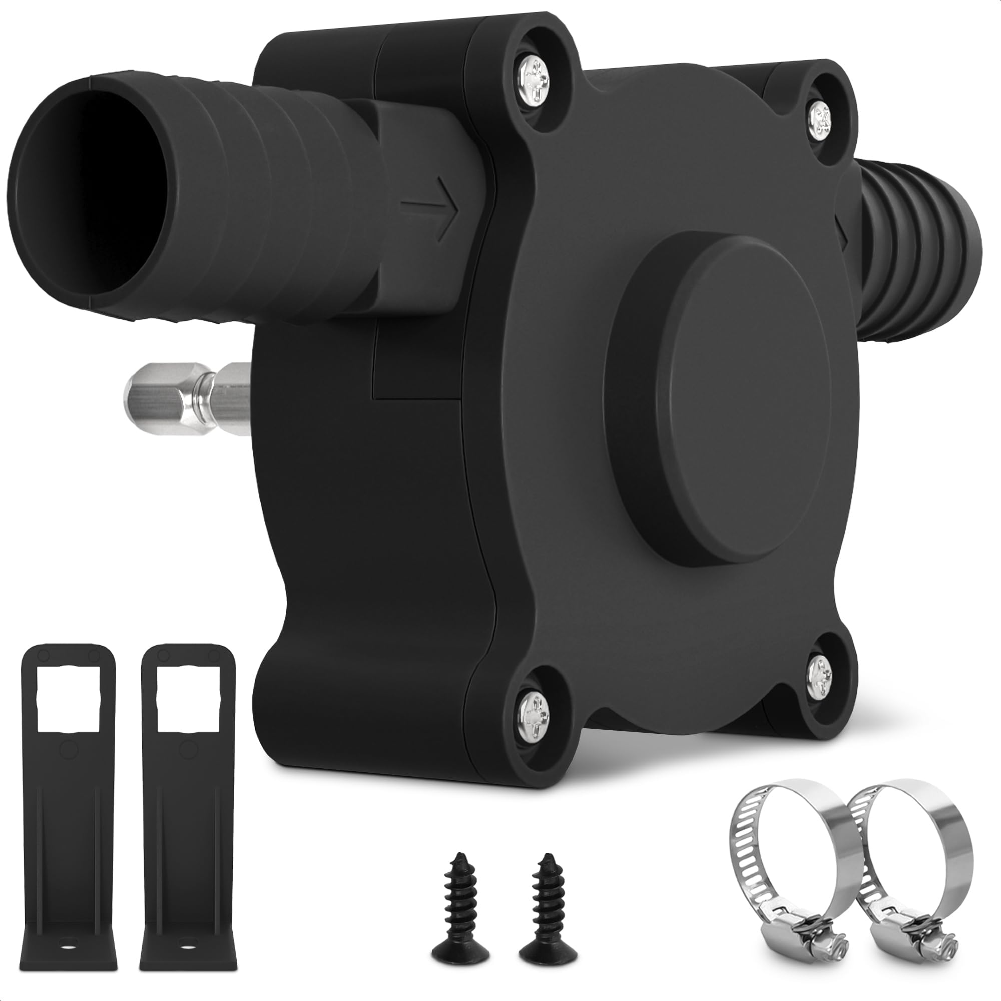 Portable Electric Drill Pump for Water and Liquid Transfer - Self-Priming Hand Pump | Durable, Compact and Lightweight Design, Easy to Install and Use | Versatile for Home and Outdoor Applications