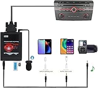 Vista 2 de Kit Bluetooth para coche, estéreo USB AUX de 0.138 in, adaptador Bluetooth manos libres inalámbrico para Mazda RX8 3 5 6 CX7 MPV MX-5 Tributo