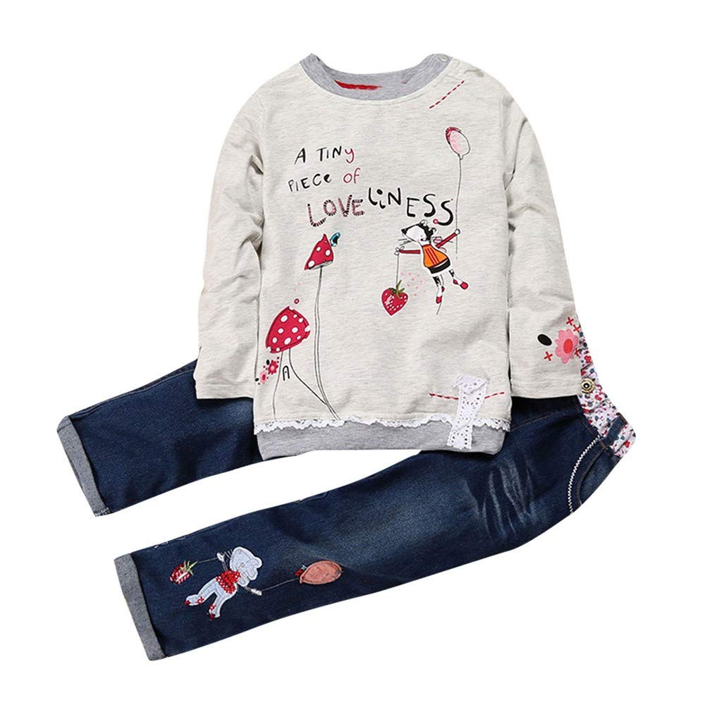 Conjunto de ropa para bebé para jugar en el parque con vaqueros cómodos 2