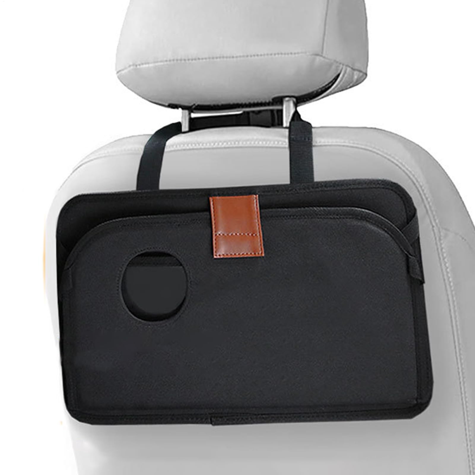 Plateau pour siège arrière de voiture et table à manger avec porte-gobelet pour road trips
