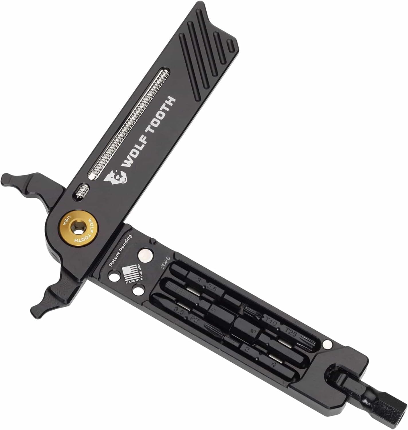 Wolf Tooth | 8-Bit Pliers | Gold Bolt | Lightweight Precision Engineered Aluminium Bike Repair Accessories
