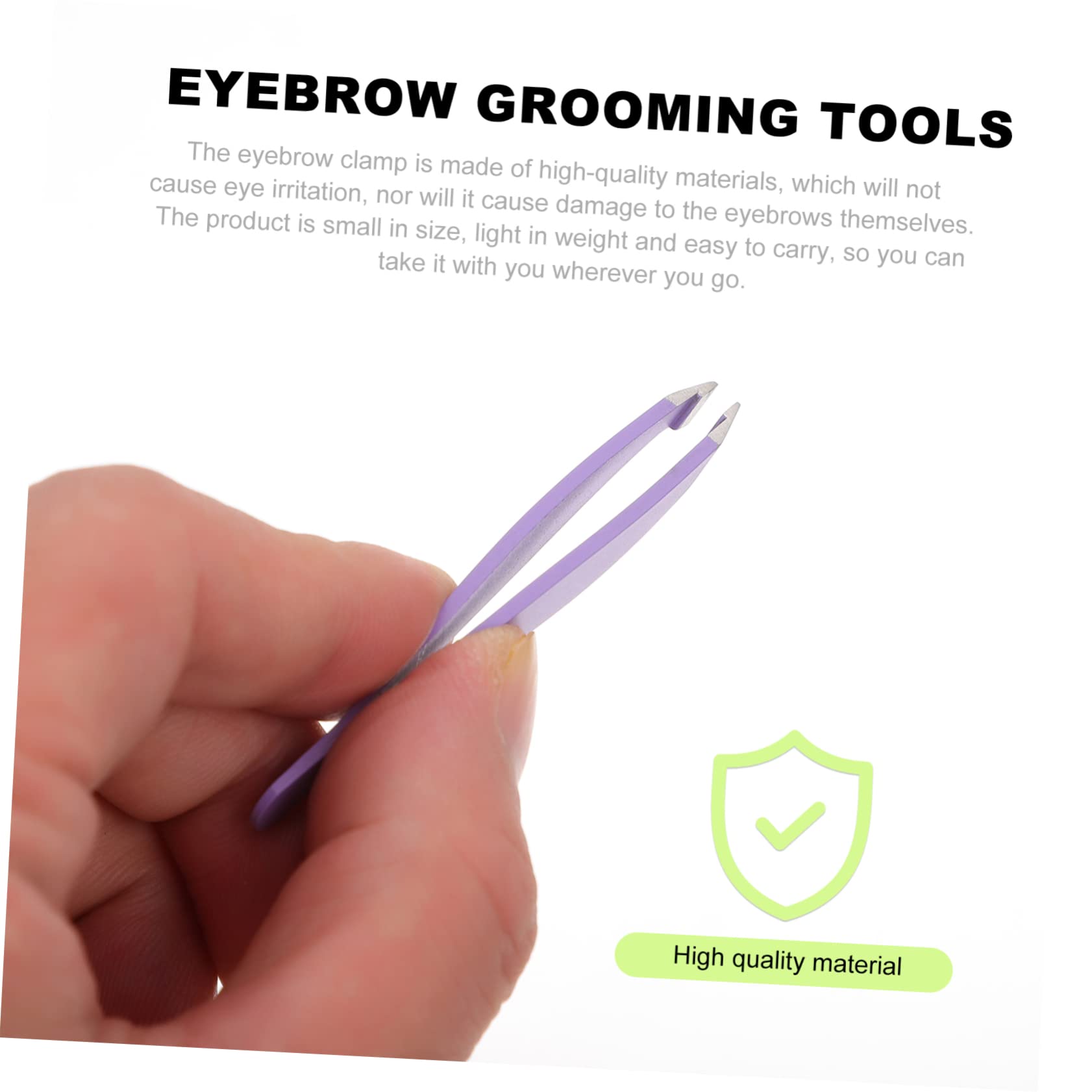 Didiseaon 4pcs Stainless Steel Brow Clips for Women Eyebrow Tweezers Suit for Makeup Clamps and Eyebrow Grooming Tools