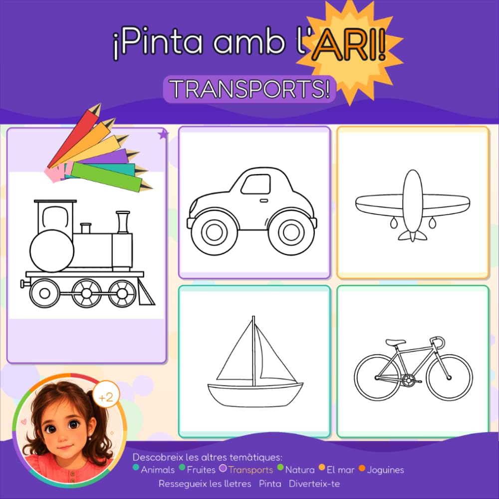 Pinta amb l'Ari: Transports