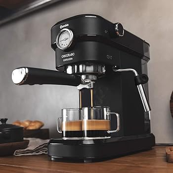 Cafelizzia 790 Black Pro - Cafetera para Espressos y Cappuccino con Manometro, 1350 W, Sistema Thermoblock, 20 Bares, Modo Auto para 1-2 Cafés, Vaporizador Orientable, 1.1L, Negro4