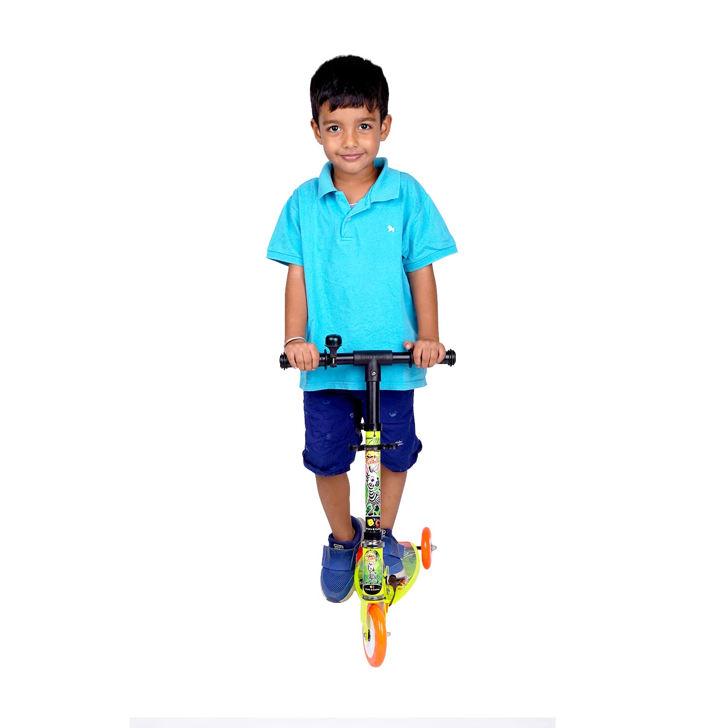 Brats & Cuties Road Runner Tamtam Scooter for Kids of 3 to 14 Years Skating Kids Kick Scooters with Ting Ting Bell - Weight Capacity utpo 35Kgs (Yellow) (B0BHZK5919) Amazon Price History, Amazon Price Tracker