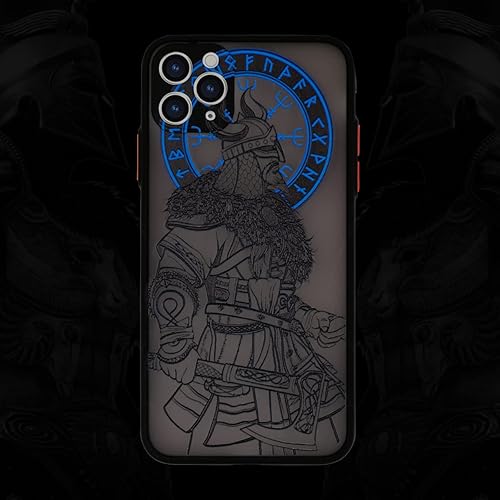 Vista 10 de Cool Gladiator - Funda para teléfono con relieve 3D, compatible con iPhone 13 Pro, funda transparente esmerilada a la moda