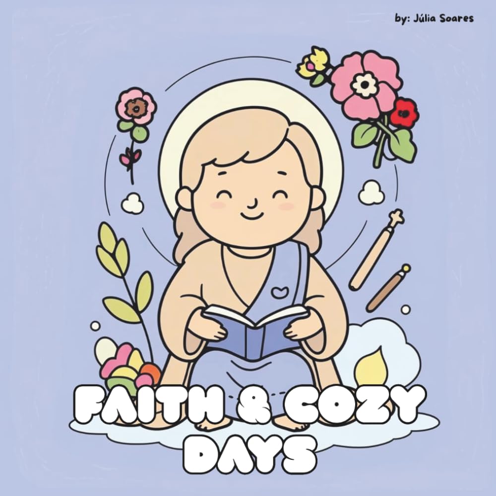 Faith & Cozy Days: A Cute Christian Coloring Book for Peaceful Hearts