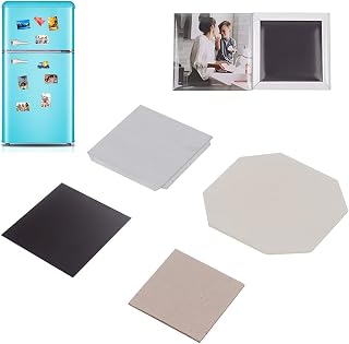 100sets Cardboard Magnet Supplies DIY Fridge Magnet Materials for 2x2inch / 2.5x2.5 inch Photo (100set,2x2in/50x50mm)
