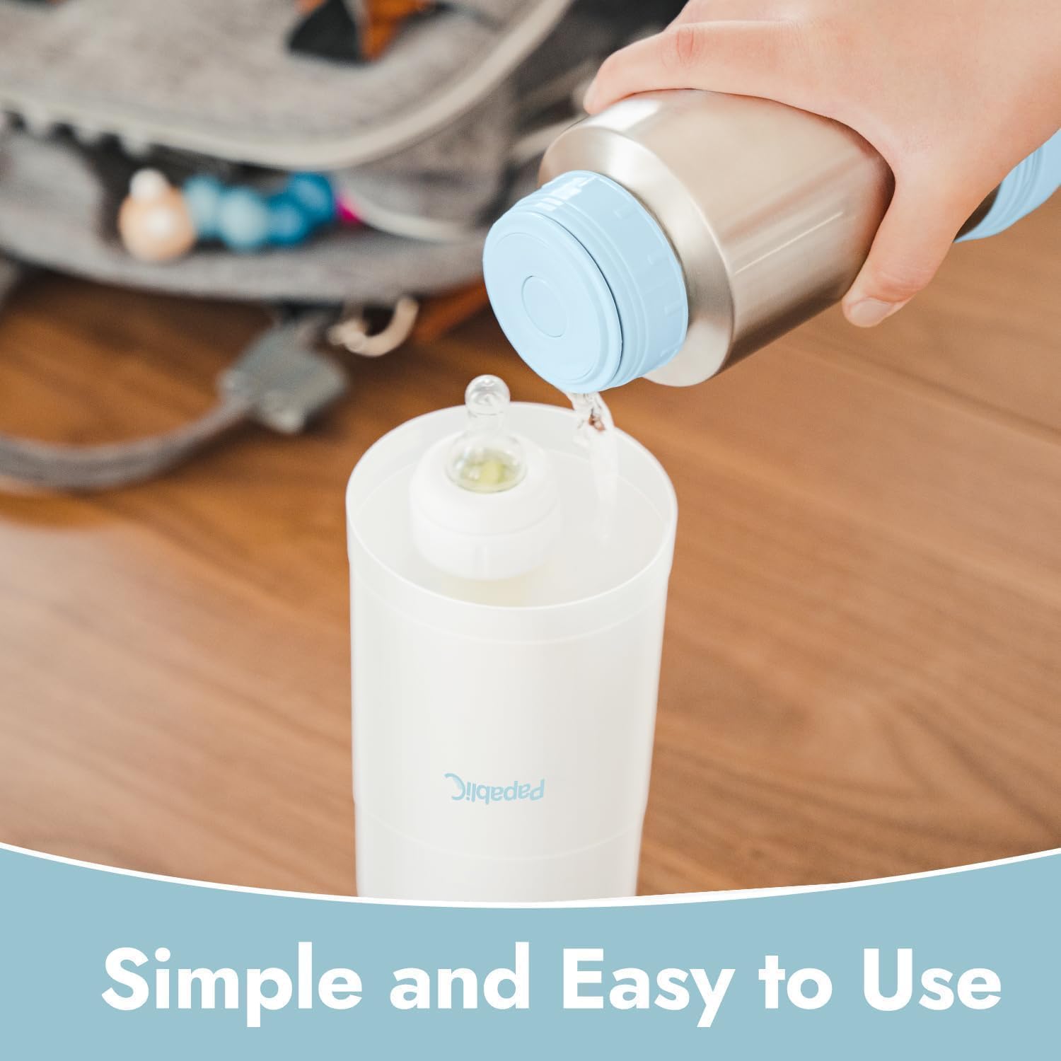 Papablic - Mini calentador de botellas portátil para bebé