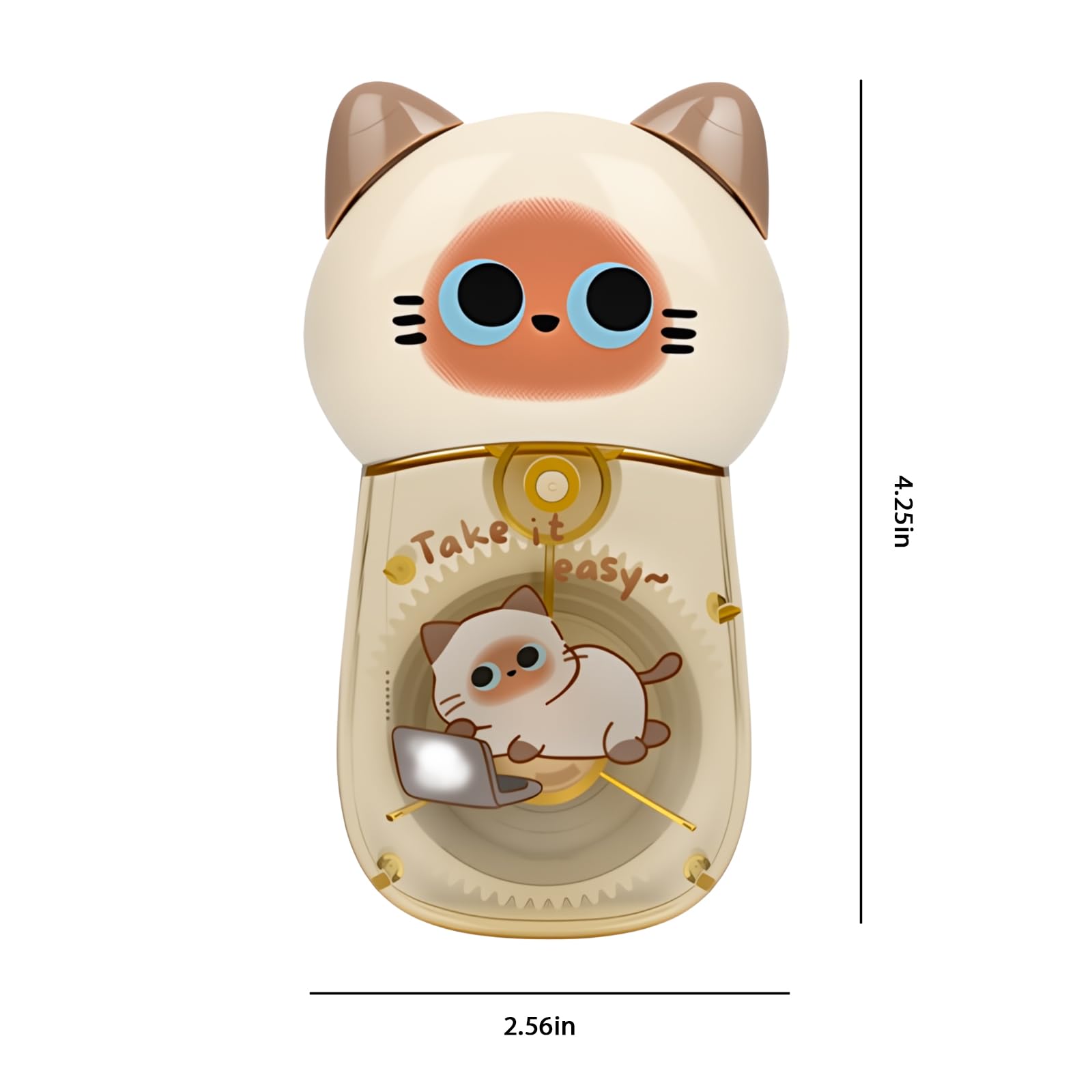 Nastro correttore per gatti, nastro bianco kawaii con ricarica
