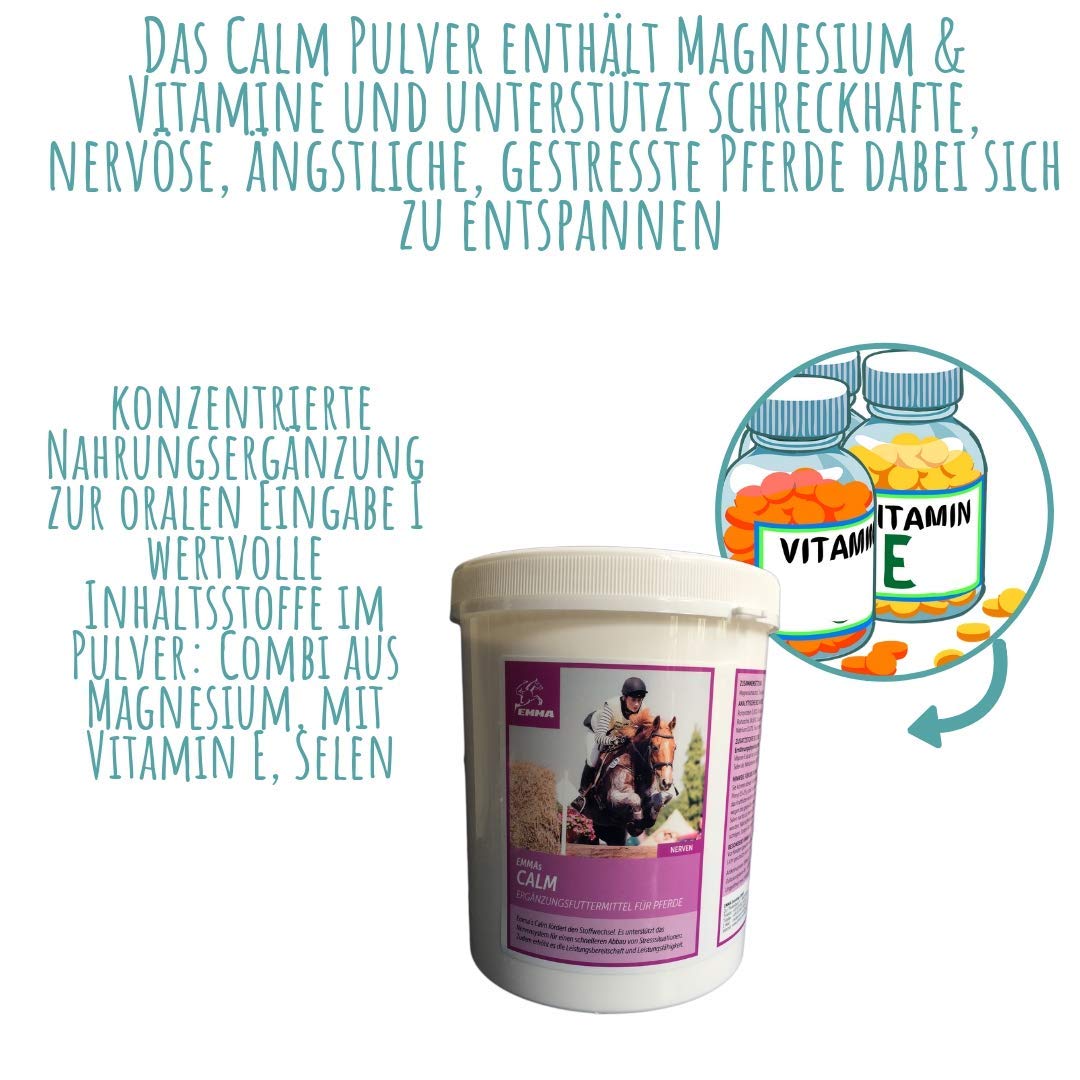 Buy EMMA® Horse supplements magnesium I Calmer for horses plus Vitamin