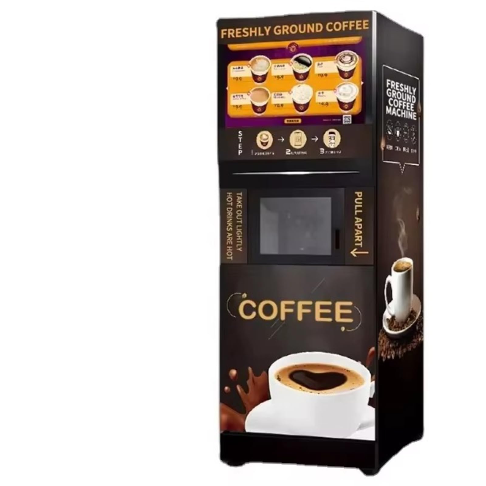 Commercial Vending Machine for Coffee - Superautomatic Espresso Machine with Grinder Professional Coffee Vending Equipment for Business Event
