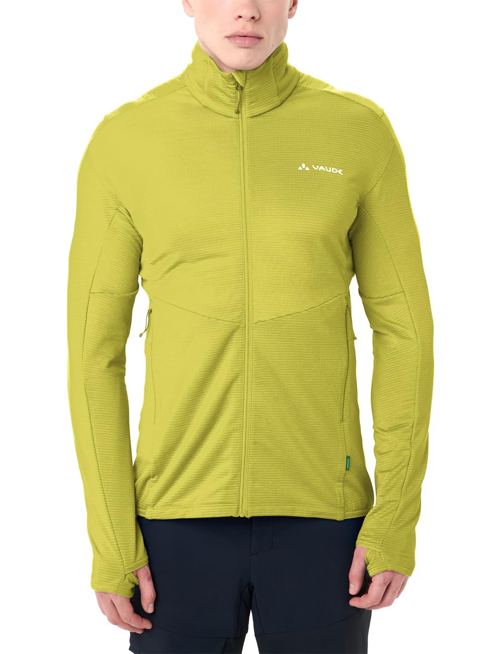 VAUDE Leichte, komfortable Fleecejacke für sportliche Touren am Berg, besonders elastisches und atmungsaktives Material, körpernaher, athletischer Schnitt