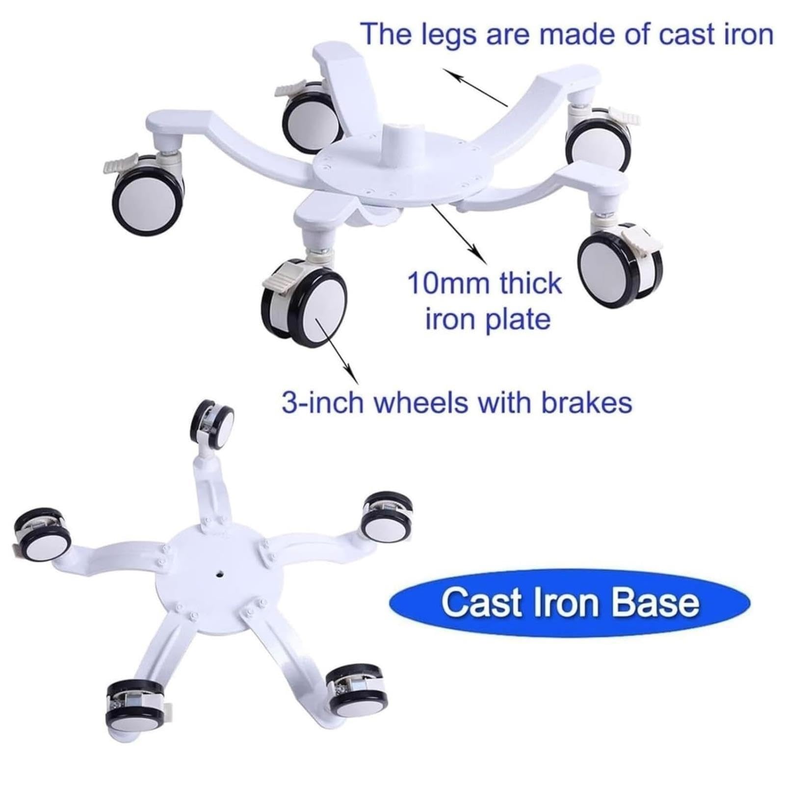 Poteau à perfusion réglable en hauteur en acier inoxydable stable