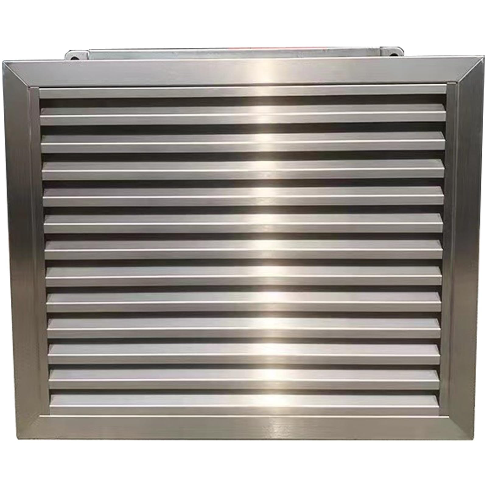 Regenfeste Fensterläden aus 304 Edelstahl, Lüftungsgitter für Luftzirkulation, Badezimmer-Abluft-Wandlüftungen, 350 mm – langlebiges und witterungsbeständiges Design