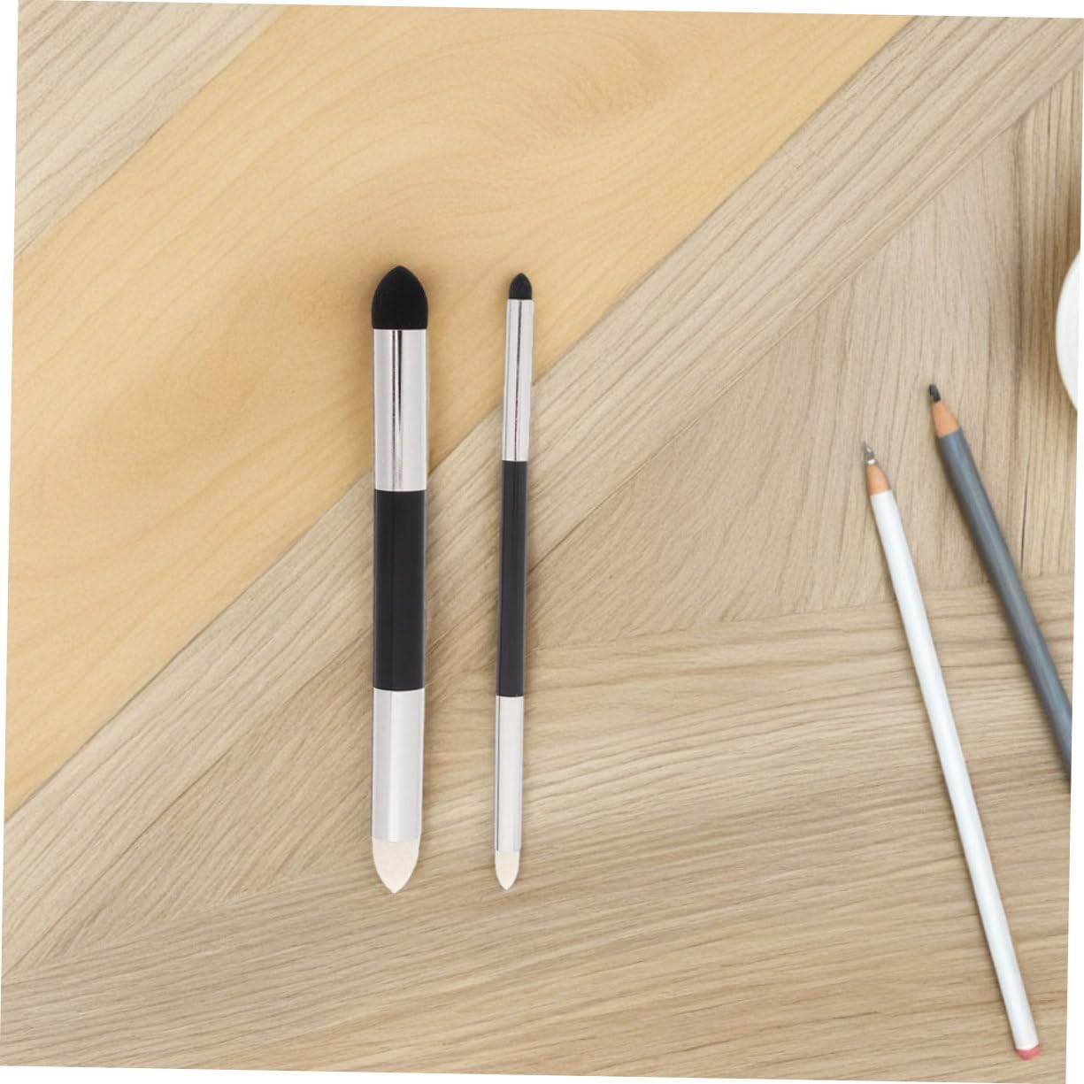 Gatuida 4pcs Washable Sketch Tool Dual Headed Blending Sponge Pen for Artists Highlight Eraser Pencils for Drawing for School Students Beginners Art Supplies