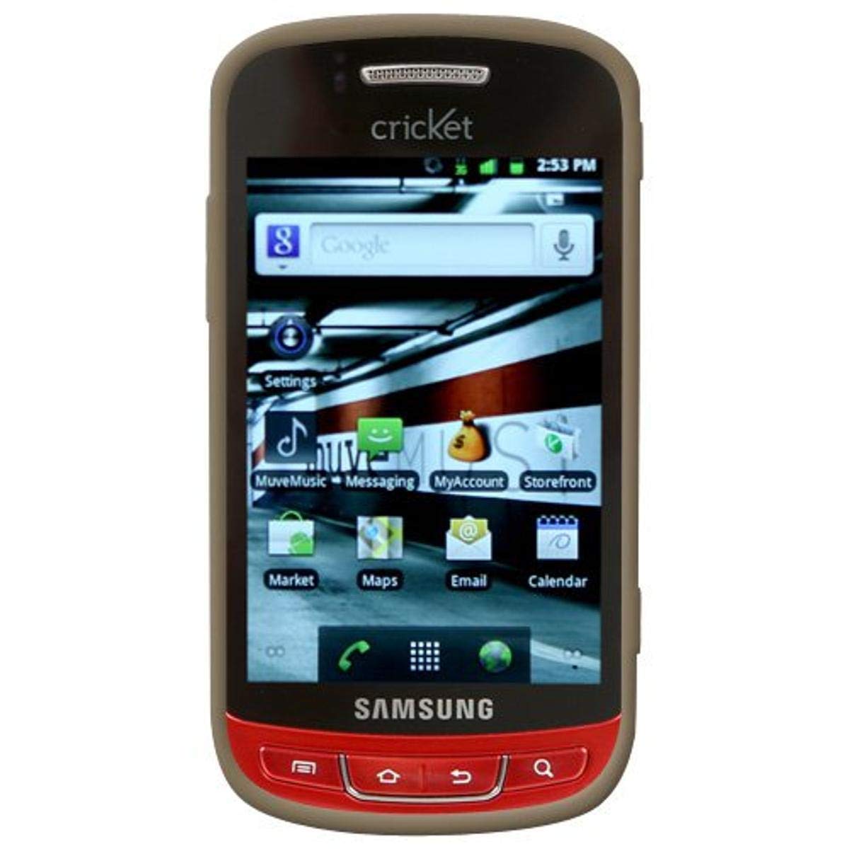 Amzer Silicone Skin Jelly Case for Samsung Admire SCH-R270/Samsung Vitality SCH-R720-1 Pack - Frustration-Free Packaging - Gray