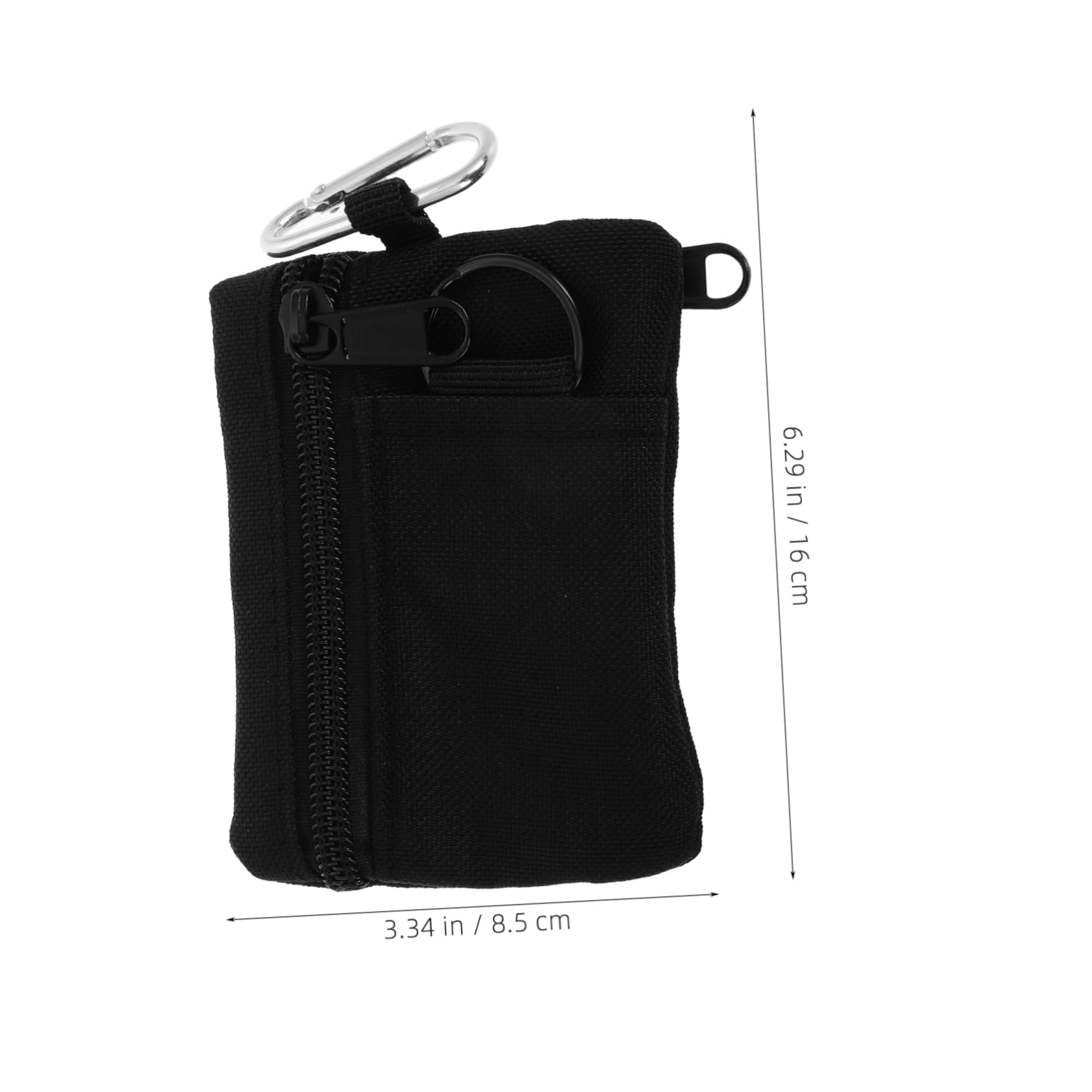 FOMIYES Zipper Pouch Organizer Multi Functional Small Coin Purse with Keychain for Outdoor Activities Travel Hiking and Everyday Use Durable Lightweight Compact Design