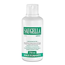 Saugella Attiva, Detergente Intimo Antibatterico, pH 3.5, con Estratto di Timo, Adatto Post Parto, in Gravidanza e Durante il Ciclo Mestruale, 750 ml