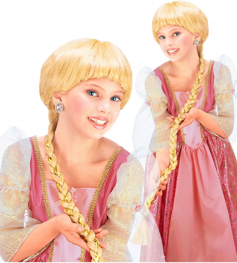 Parrucca Rapunzel Per Bambini - Trecce Bionde 85cm Per Feste E Carnevale