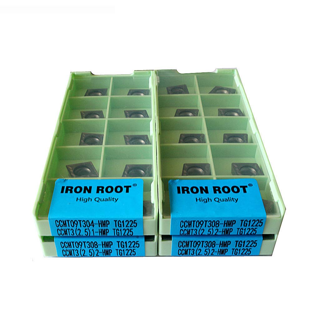 50P CCMT09T304-HMP TG1225 Series CNC herramienta de corte de torno de metal ranurado inserto de carburo para soporte de herramientas SCLCR/L SCFCR/L