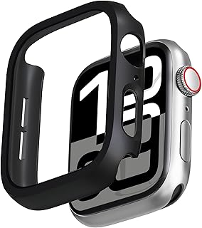 حافظة حماية من دلع موبايلك لساعة ابل ووتش سيريز 10 42mm بتصميم بمبر مصنوعة من البولي كاربونيت باللون الأسود