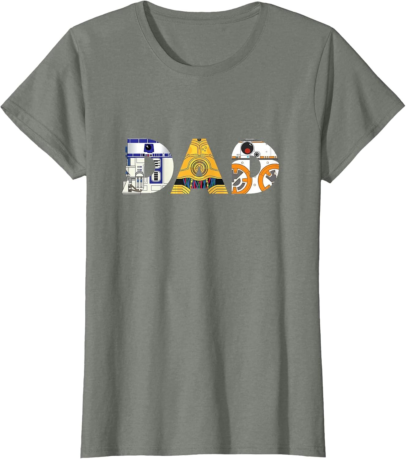 Star Wars Droids R2-D2 C-3PO BB-8 Dad Father’s Day Birthday T-Shirt