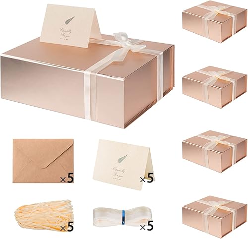 Miniatura 101 de LIFELUM - Caja de regalo con tapa magnética, contiene tarjeta, cinta, etiqueta adhesiva y papel triturado de relleno, para Navidad, grande, 13.8 x