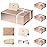 LIFELUM 5 Pack Gift Boxes 13.85 x 8.35 x 4.45 inch Large Gift Boxes with Magnetic Lids Rose Gold Contains Card,Sticker,Ribbon, Shredded Paper Filler for Graduation Weeding Gifts
