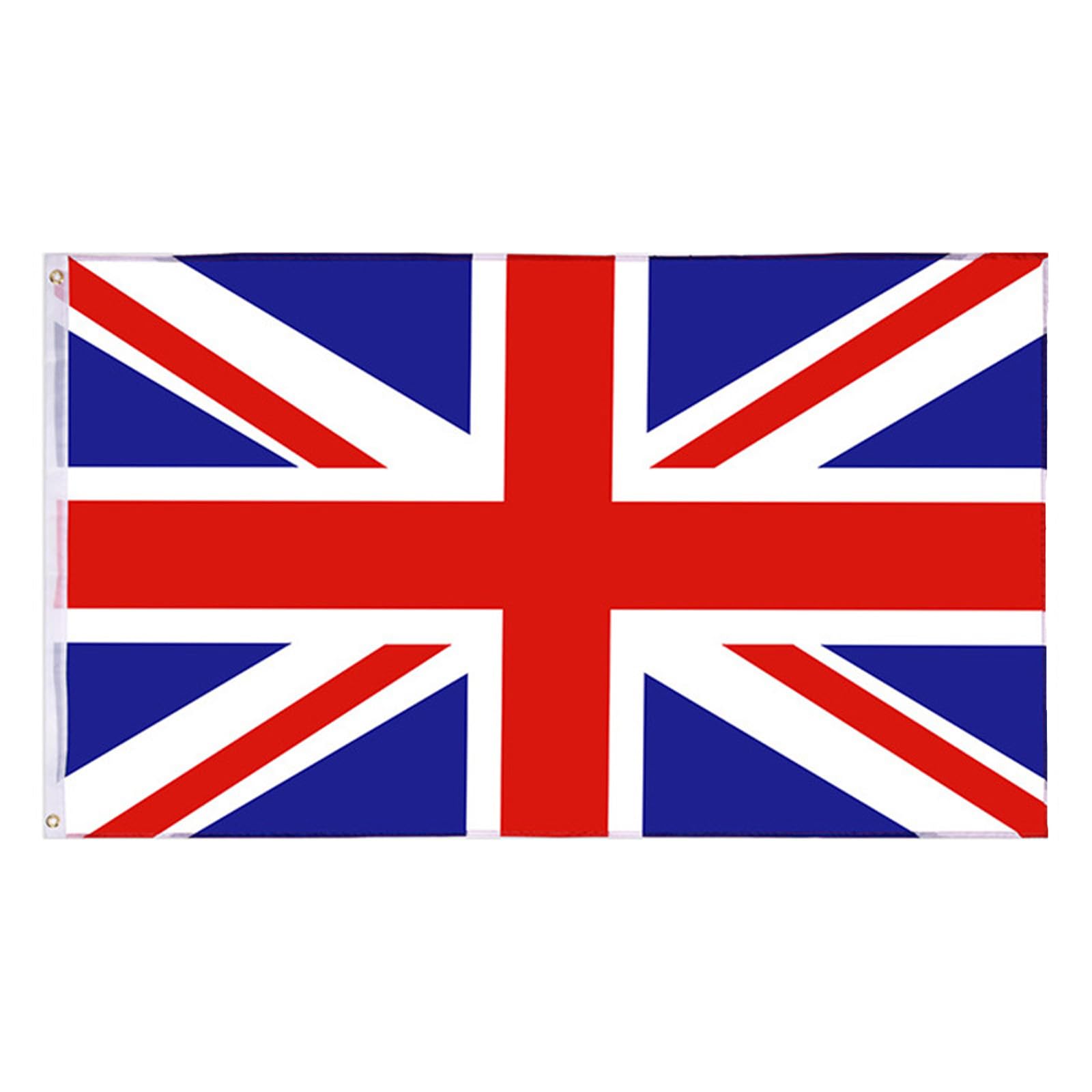 Papryn UK Flag 60x90cm 2x3 ft Union Jack Double Sided Heavy Duty 210D Oxford Fabric with Reinforced Stitching and Brass eyelets Durable British Flag for Garden Wall Indoor Outdoor National Decoration