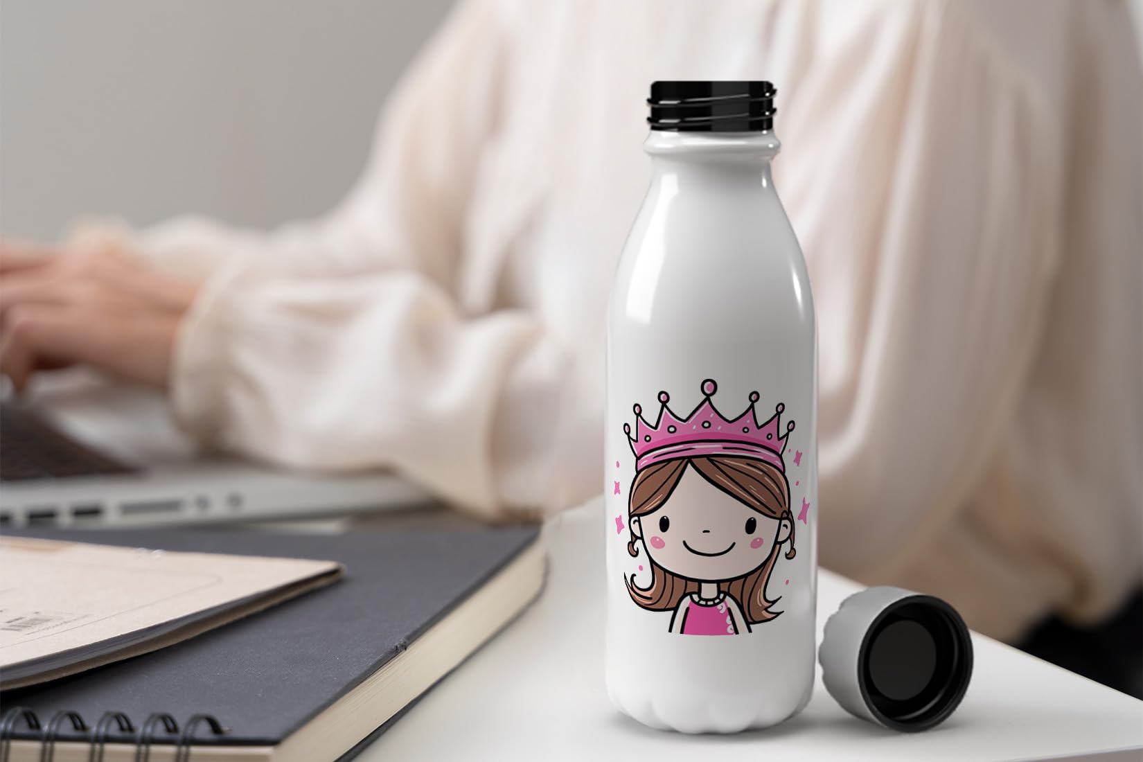 MAXIKIWI, Single Wall Water Drinking Bottle with Screw Cap, Non Insulated Lightweight Aluminium, BPA Free, Leak-Proof - Image 2