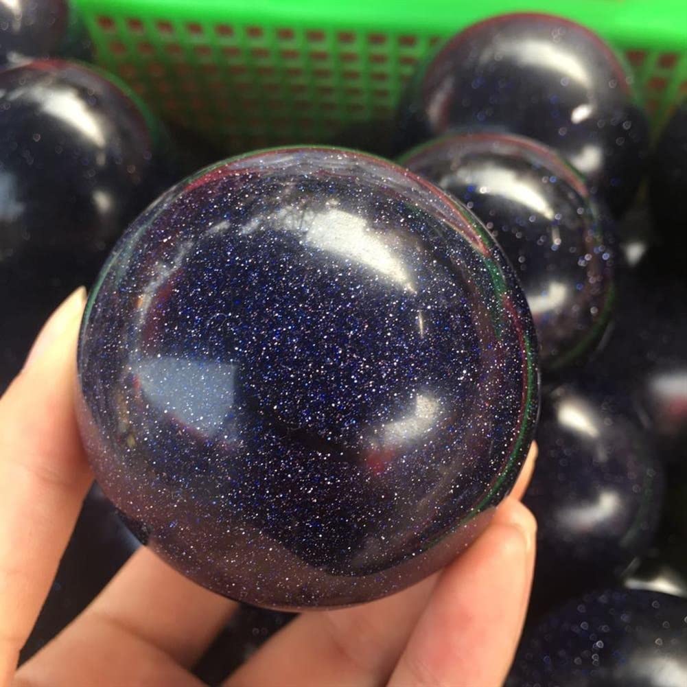 Sfera di Cristallo di Quarzo Sfera di arenaria Blu Naturale 1pc Bellissimo Cristallo Raccolta domiciliare