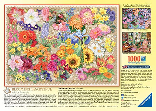 Ravensburger 16762 Animali Blooming Beautiful 1000 Teile Puzzle für Erwachsene & Kinder ab 12 Jahren, 69,9 x 49,7 x 0,2 cm – Bild 4