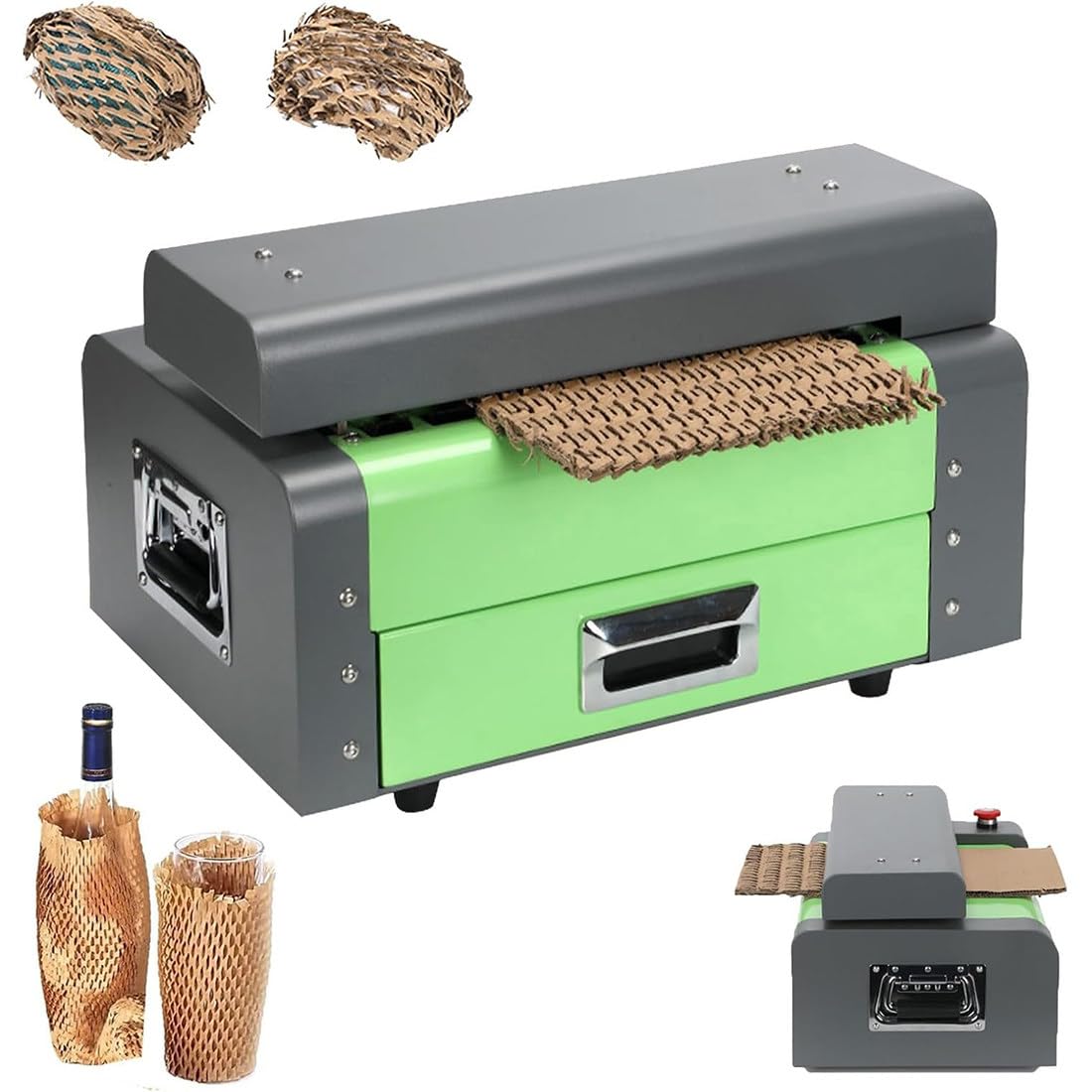 DPDZSW Honeycomb Cardboard Cutting Machine, Corrugated Box Expansion Cutting Machine, Waste Cardboard Corrugated Shredder-Transforms Cardboard Into Packing Material, Shredding Speed: 3m/Min X71