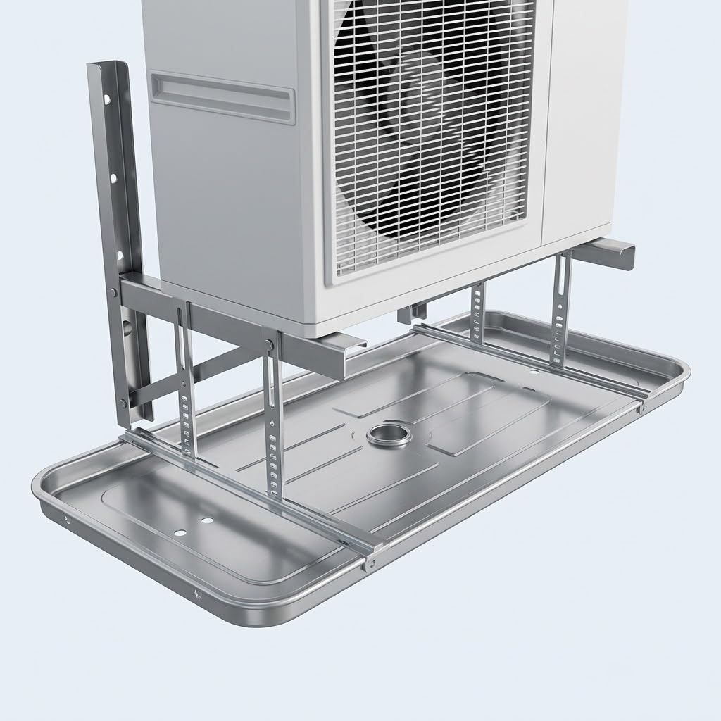 Set vaschetta raccogligocce aria condizionata, vaschetta raccogli condensa | For sistemi di climatizzazione split e pompe di calore con unità esterne, vaschetta raccogligocce(70*100cm(28*39in))
