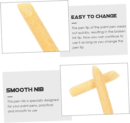 Miniatura 3 de VILLCASE 30 Uds. Rotulador de Recambio de Pincel Plumas Punta de Pintura de Óleo Pluma de Pintura Suministros de Pinturas Bolígrafos de Pintura de