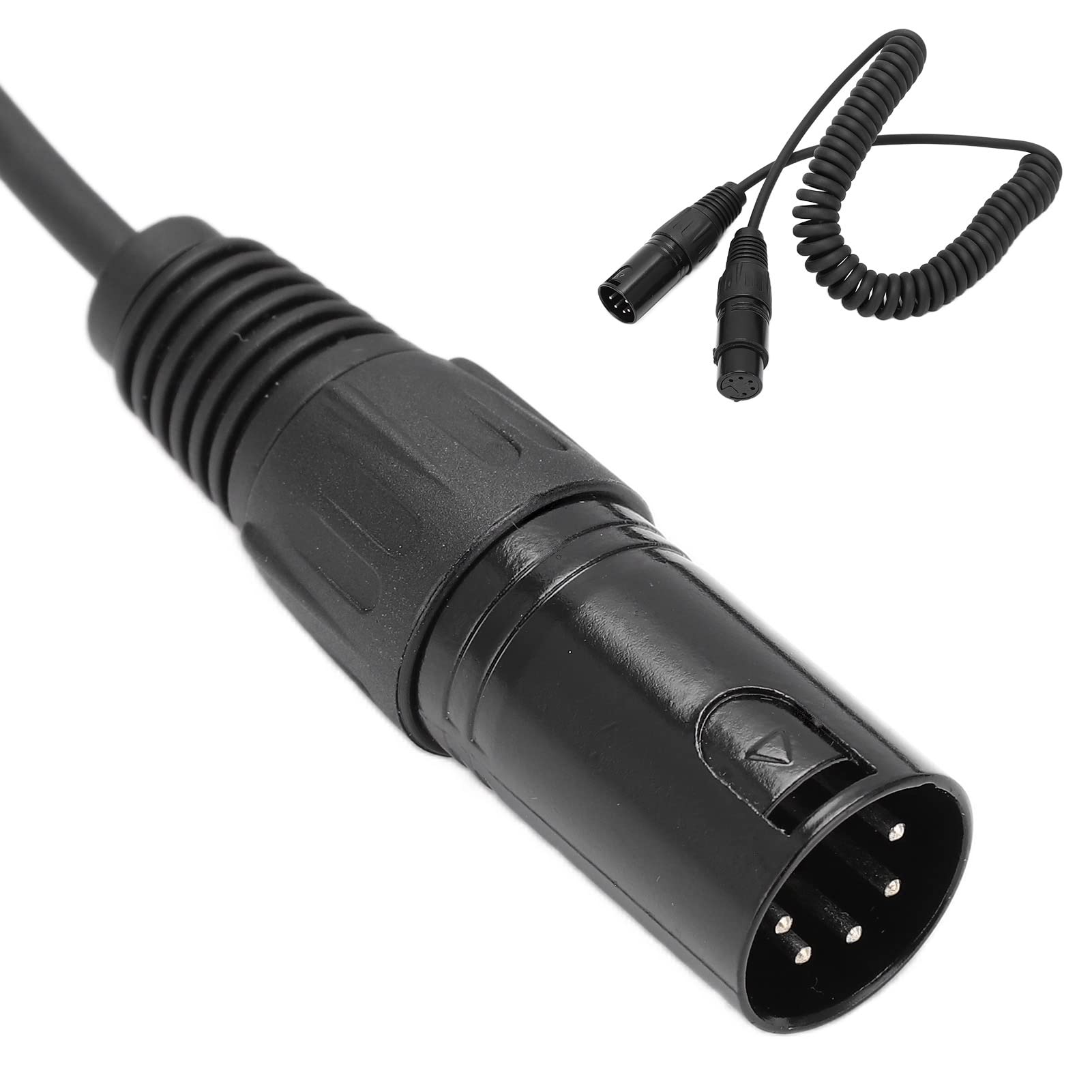 Cable de Extensión para Auriculares, Aleación de ABS, Extensor de Conector para Auriculares, Extensor de Cable para Auriculares con Cubierta de Micrófono para Auriculares